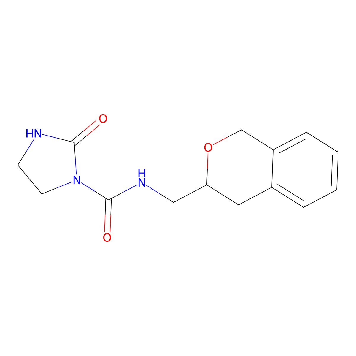 N-(isochroman-3-ylmethyl)-2-oxoimidazolidine-1-carboxamide molecular structure, CAS 2034475-10-8