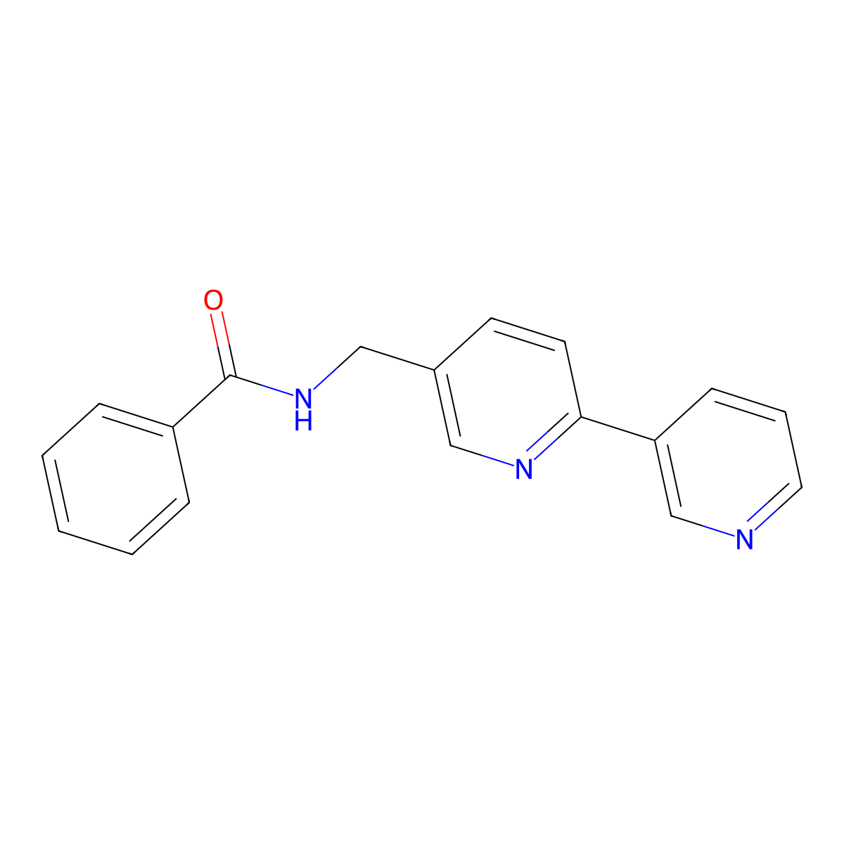 N-({[2,3'-bipyridine]-5-yl}methyl)benzamide molecular structure, CAS 2034478-33-4