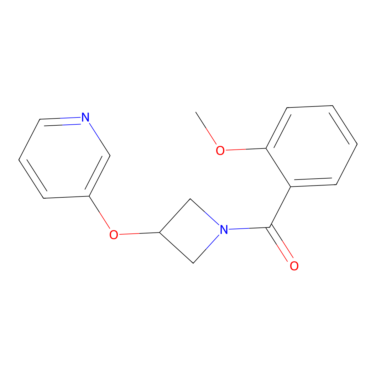 (2-Methoxyphenyl)(3-(pyridin-3-yloxy)azetidin-1-yl)methanone molecular structure, CAS 2034478-53-8