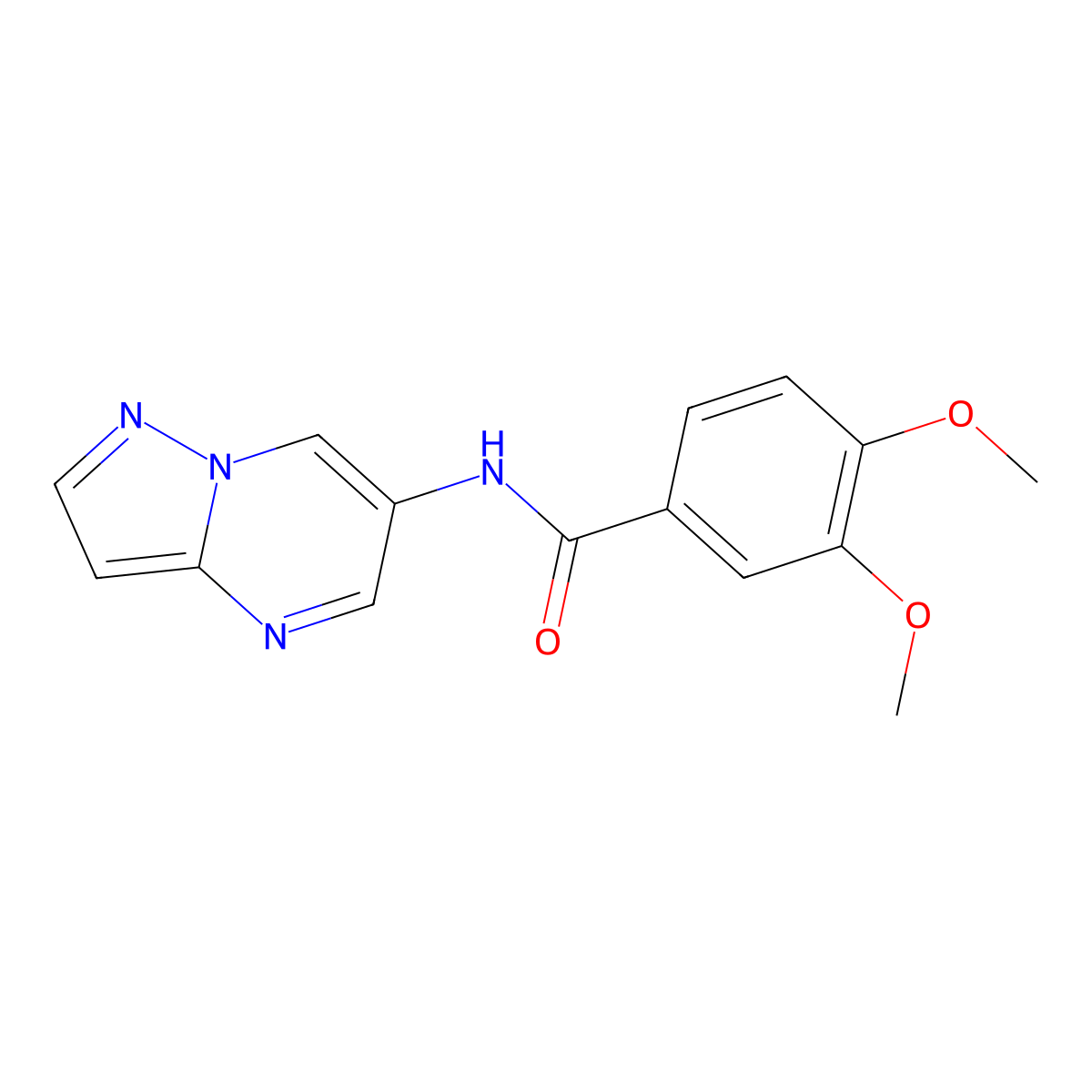 3,4-dimethoxy-N-(pyrazolo[1,5-a]pyrimidin-6-yl)benzamide molecular structure, CAS 2034480-52-7
