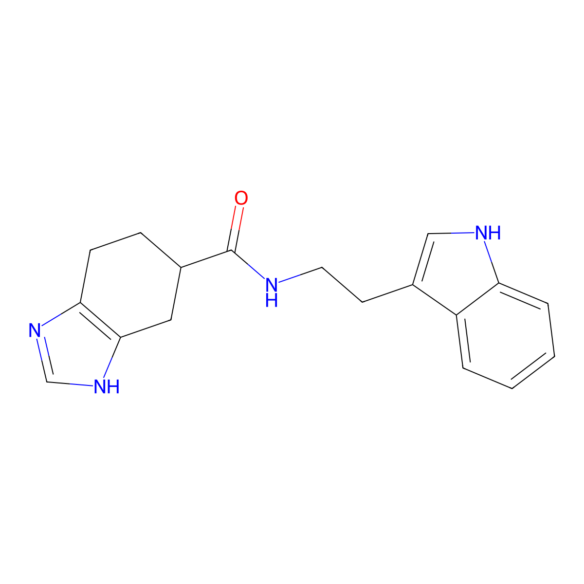 N-(2-(1H-indol-3-yl)ethyl)-4,5,6,7-tetrahydro-1H-benzo[d]imidazole-5-carboxamide molecular structure, CAS 2034480-58-3