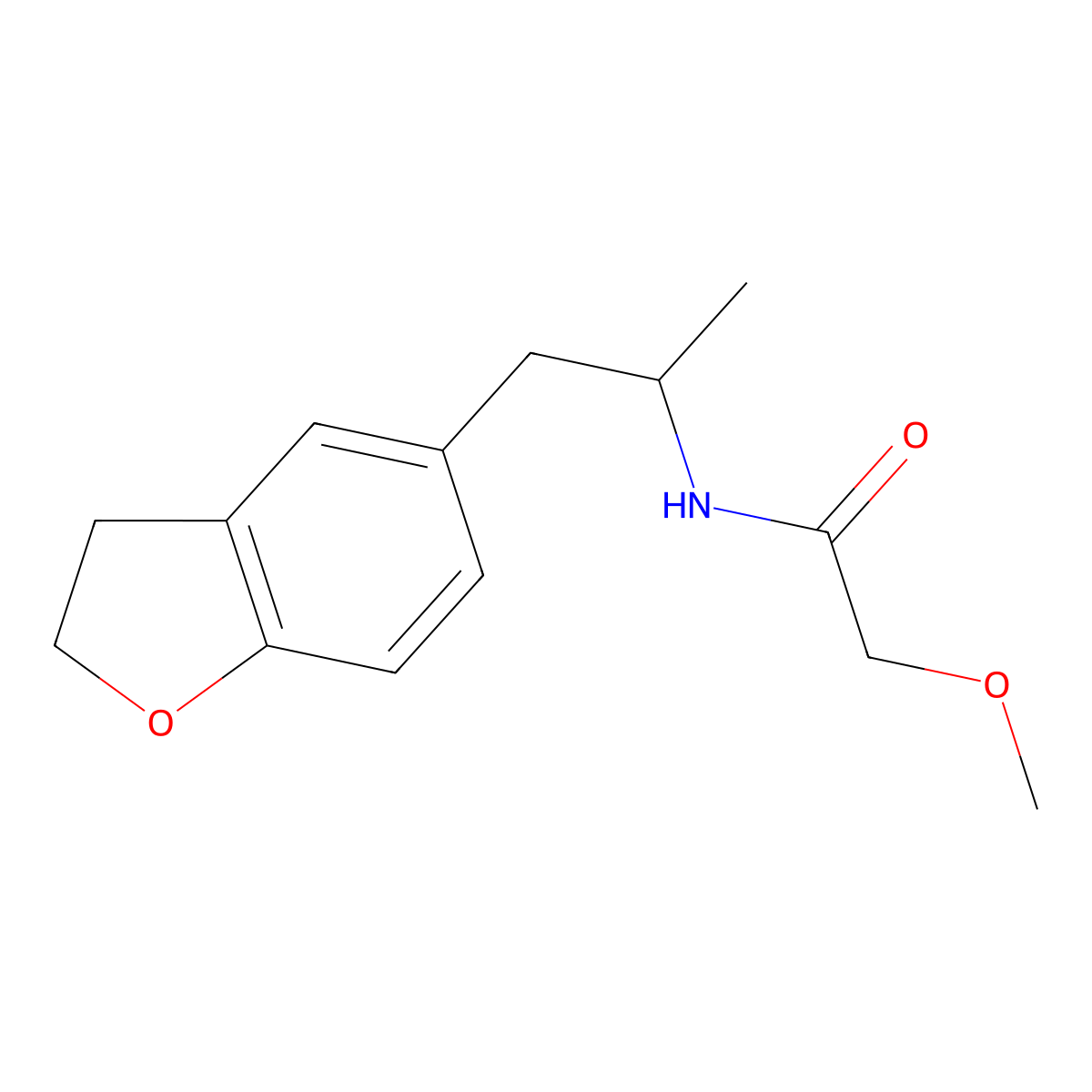 N-(1-(2,3-dihydrobenzofuran-5-yl)propan-2-yl)-2-methoxyacetamide molecular structure, CAS 2034483-27-5