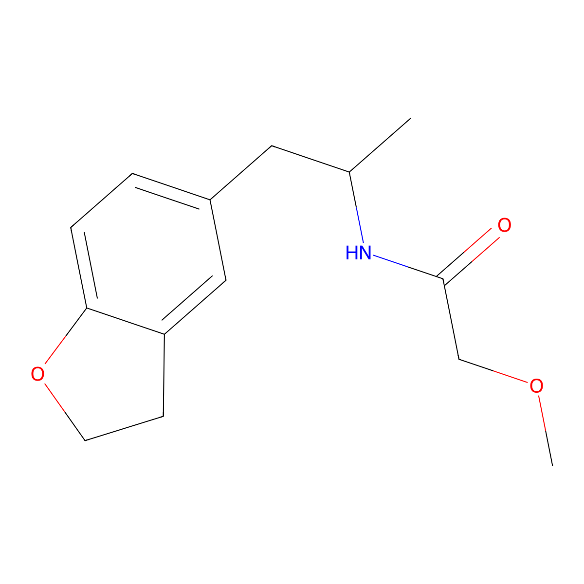 N-(1-(2,3-dihydrobenzofuran-5-yl)propan-2-yl)-2-methoxyacetamide molecular structure, CAS 2034483-27-5