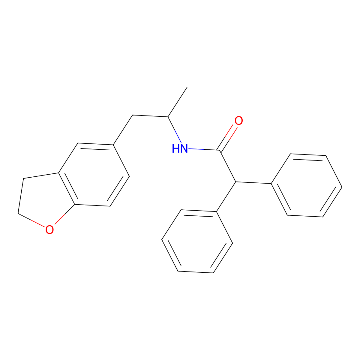 N-(1-(2,3-dihydrobenzofuran-5-yl)propan-2-yl)-2,2-diphenylacetamide molecular structure, CAS 2034483-89-9
