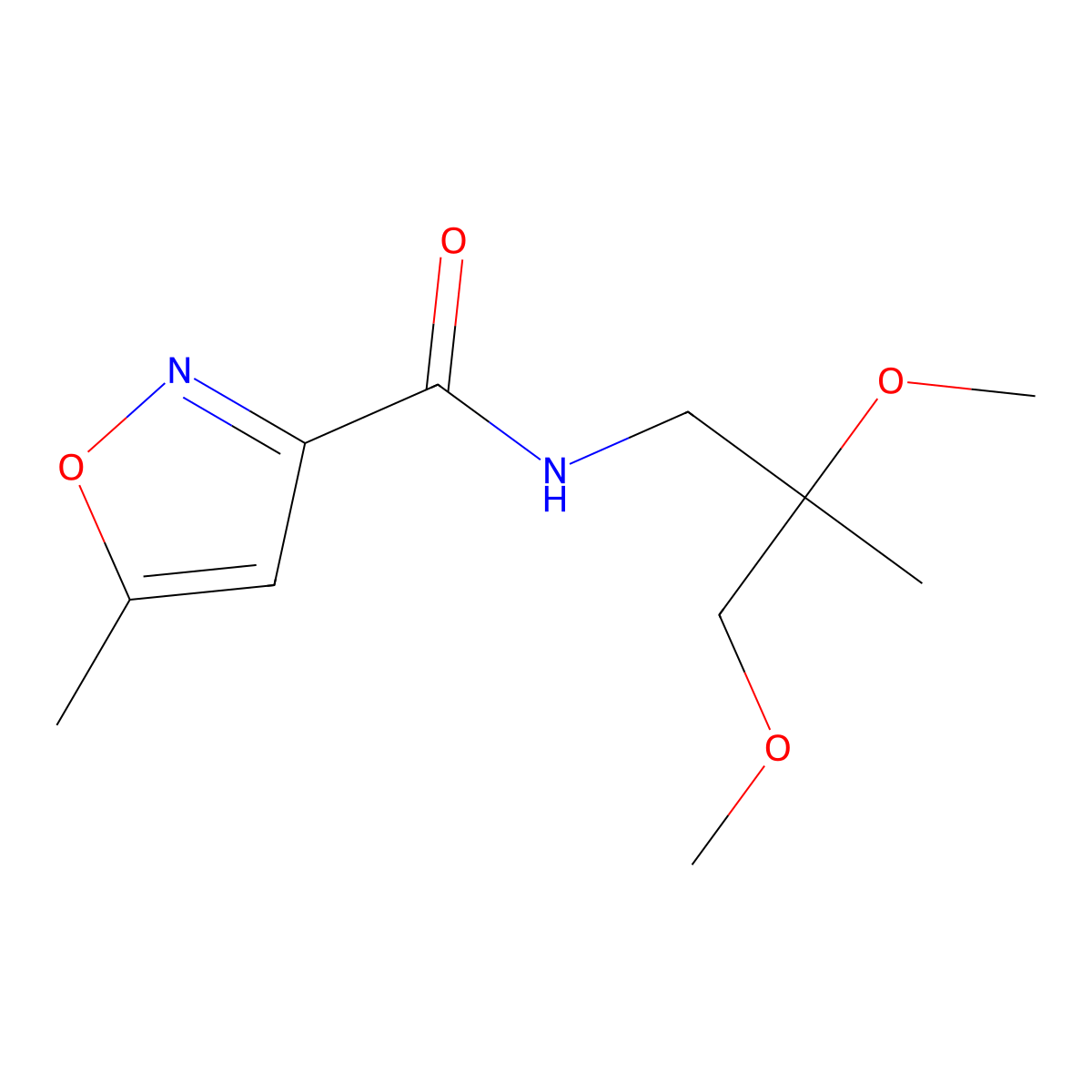 N-(2,3-dimethoxy-2-methylpropyl)-5-methyl-1,2-oxazole-3-carboxamide molecular structure, CAS 2034484-87-0
