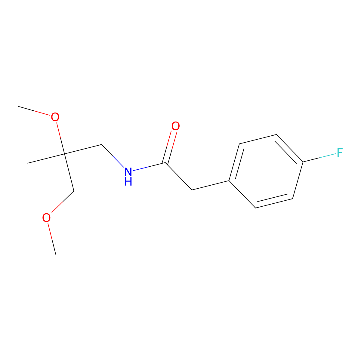 N-(2,3-dimethoxy-2-methylpropyl)-2-(4-fluorophenyl)acetamide molecular structure, CAS 2034484-93-8