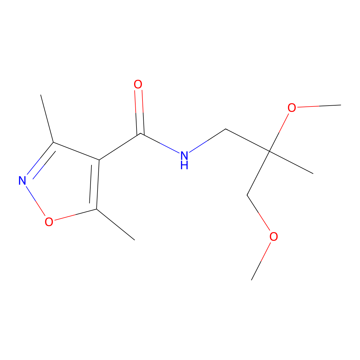 N-(2,3-dimethoxy-2-methylpropyl)-3,5-dimethyl-1,2-oxazole-4-carboxamide molecular structure, CAS 2034485-83-9