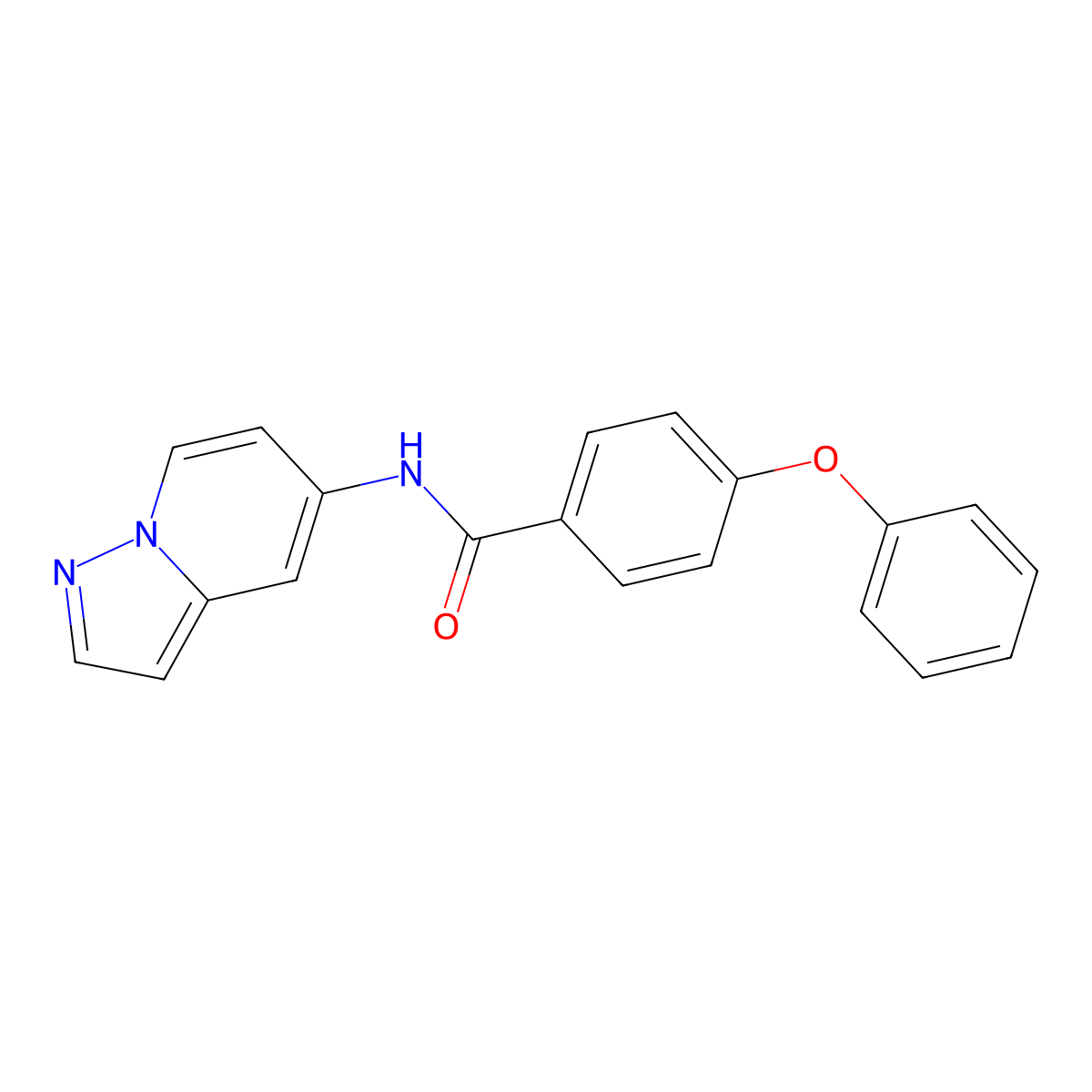 4-phenoxy-N-(pyrazolo[1,5-a]pyridin-5-yl)benzamide molecular structure, CAS 2034486-42-3