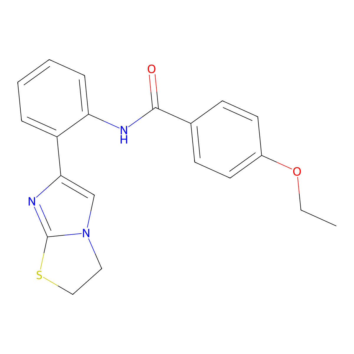 N-(2-(2,3-dihydroimidazo[2,1-b]thiazol-6-yl)phenyl)-4-ethoxybenzamide molecular structure, CAS 2034486-85-4
