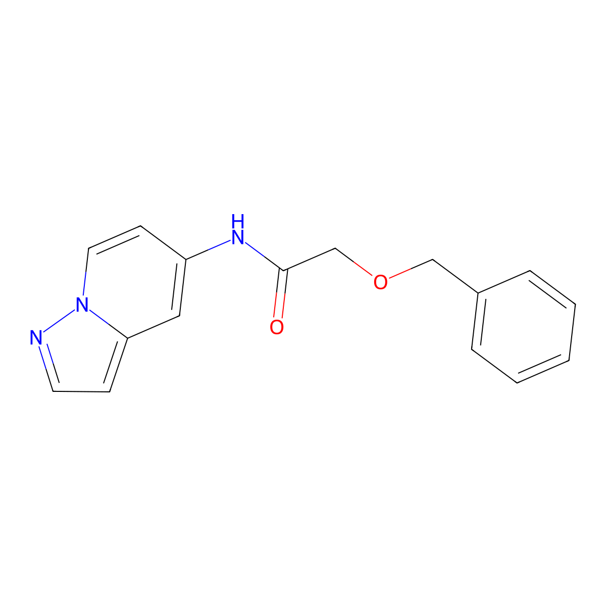 2-(benzyloxy)-N-{pyrazolo[1,5-a]pyridin-5-yl}acetamide molecular structure, CAS 2034486-93-4
