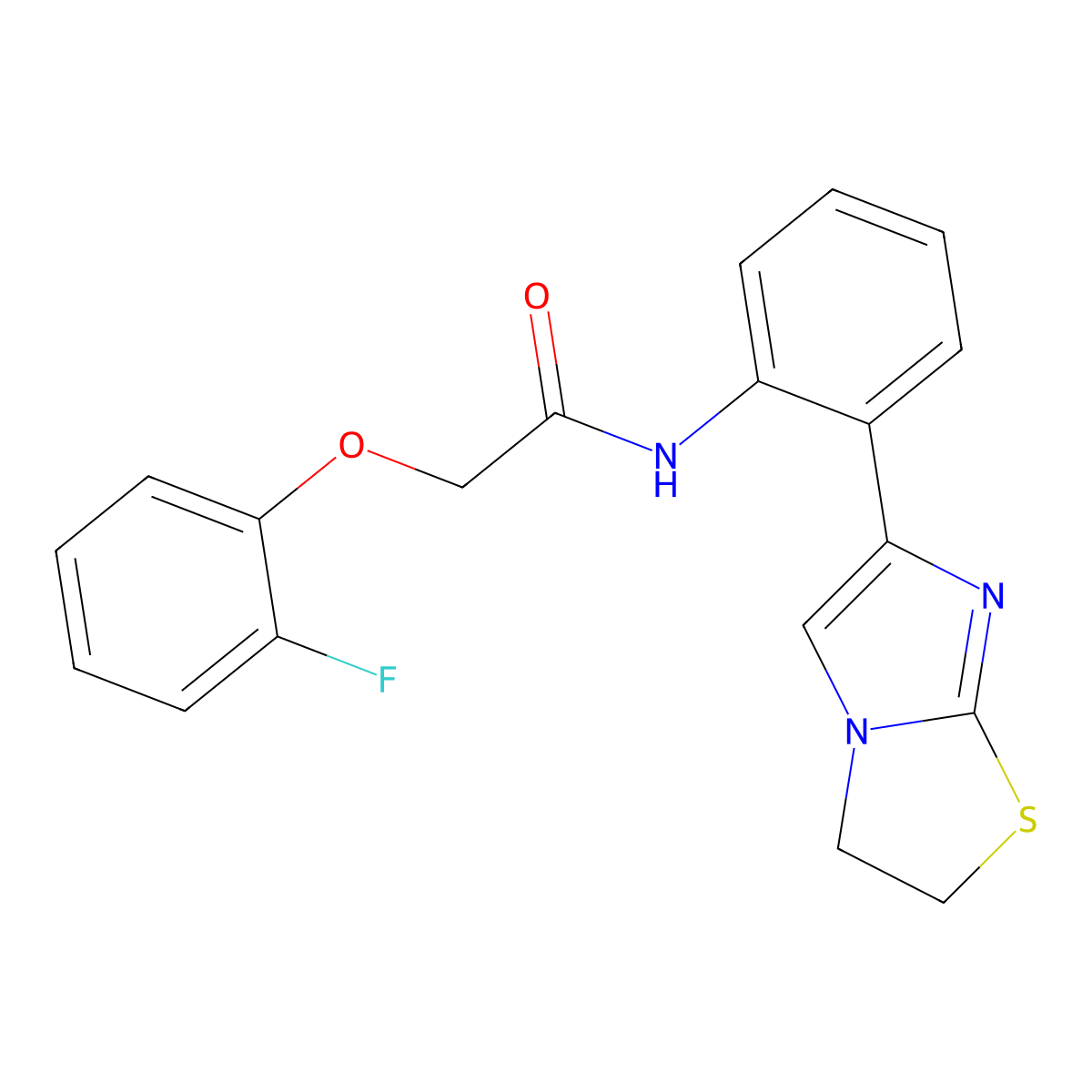 N-(2-(2,3-dihydroimidazo[2,1-b]thiazol-6-yl)phenyl)-2-(2-fluorophenoxy)acetamide molecular structure, CAS 2034486-94-5