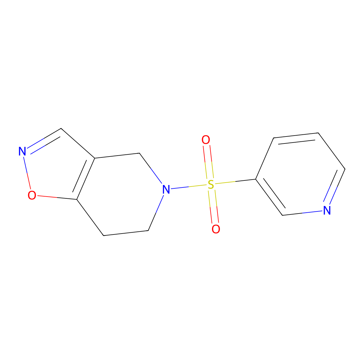 5-(Pyridin-3-ylsulfonyl)-4,5,6,7-tetrahydroisoxazolo[4,5-c]pyridine molecular structure, CAS 2034487-69-7