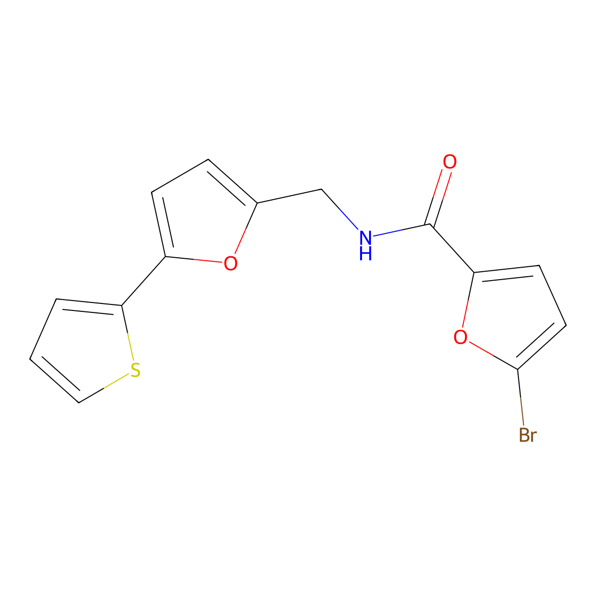 5-bromo-N-((5-(thiophen-2-yl)furan-2-yl)methyl)furan-2-carboxamide molecular structure, CAS 2034488-37-2