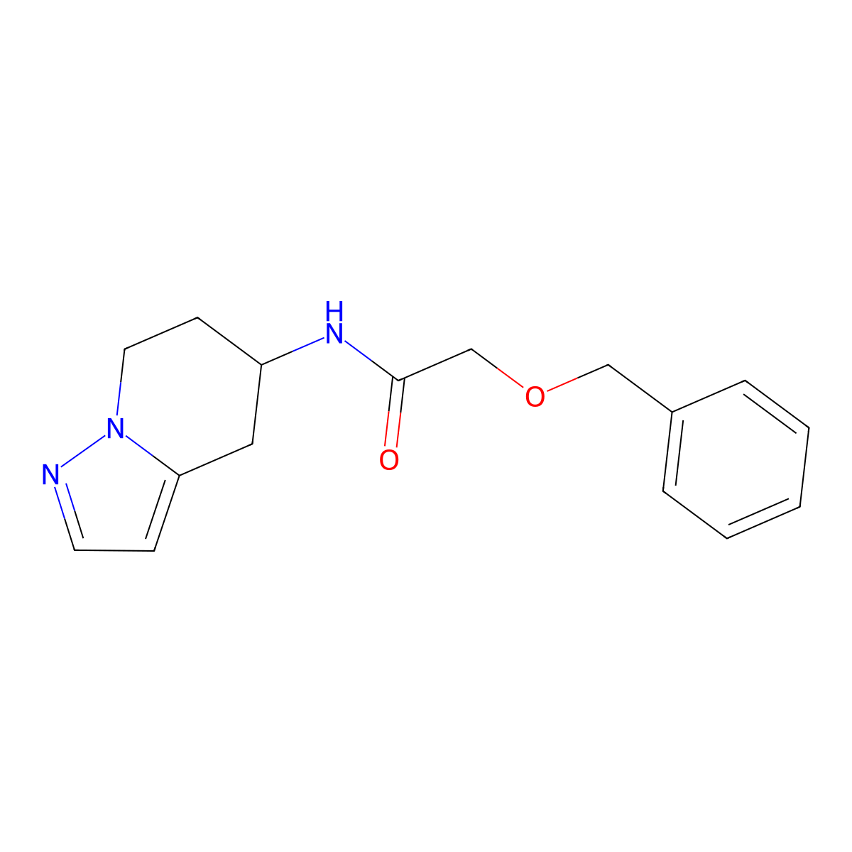 2-(benzyloxy)-N-(4,5,6,7-tetrahydropyrazolo[1,5-a]pyridin-5-yl)acetamide molecular structure, CAS 2034488-63-4