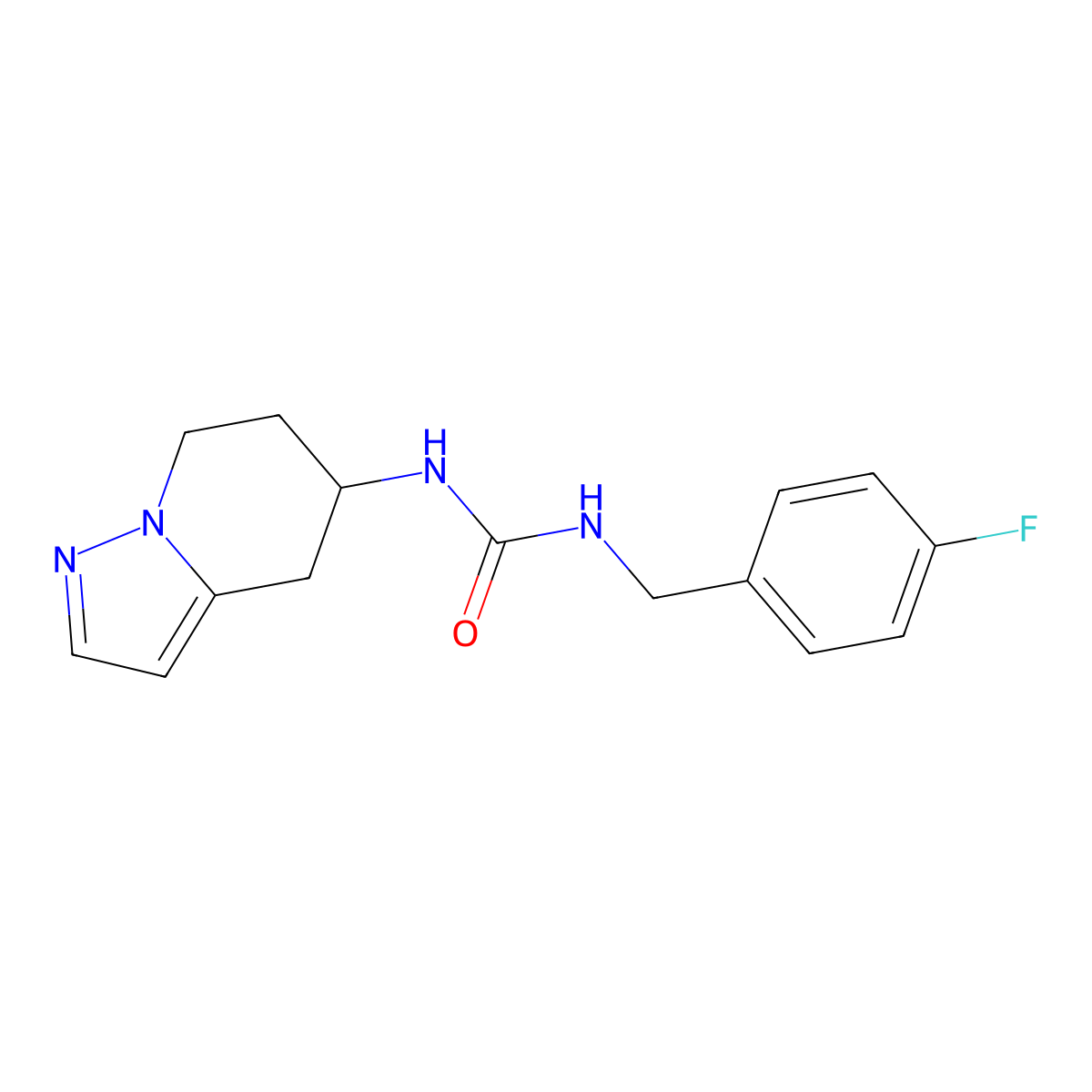 1-(4-Fluorobenzyl)-3-(4,5,6,7-tetrahydropyrazolo[1,5-a]pyridin-5-yl)urea molecular structure, CAS 2034488-81-6