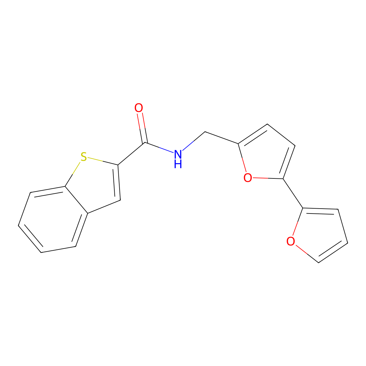 N-([2,2'-bifuran]-5-ylmethyl)benzo[b]thiophene-2-carboxamide molecular structure, CAS 2034490-65-6