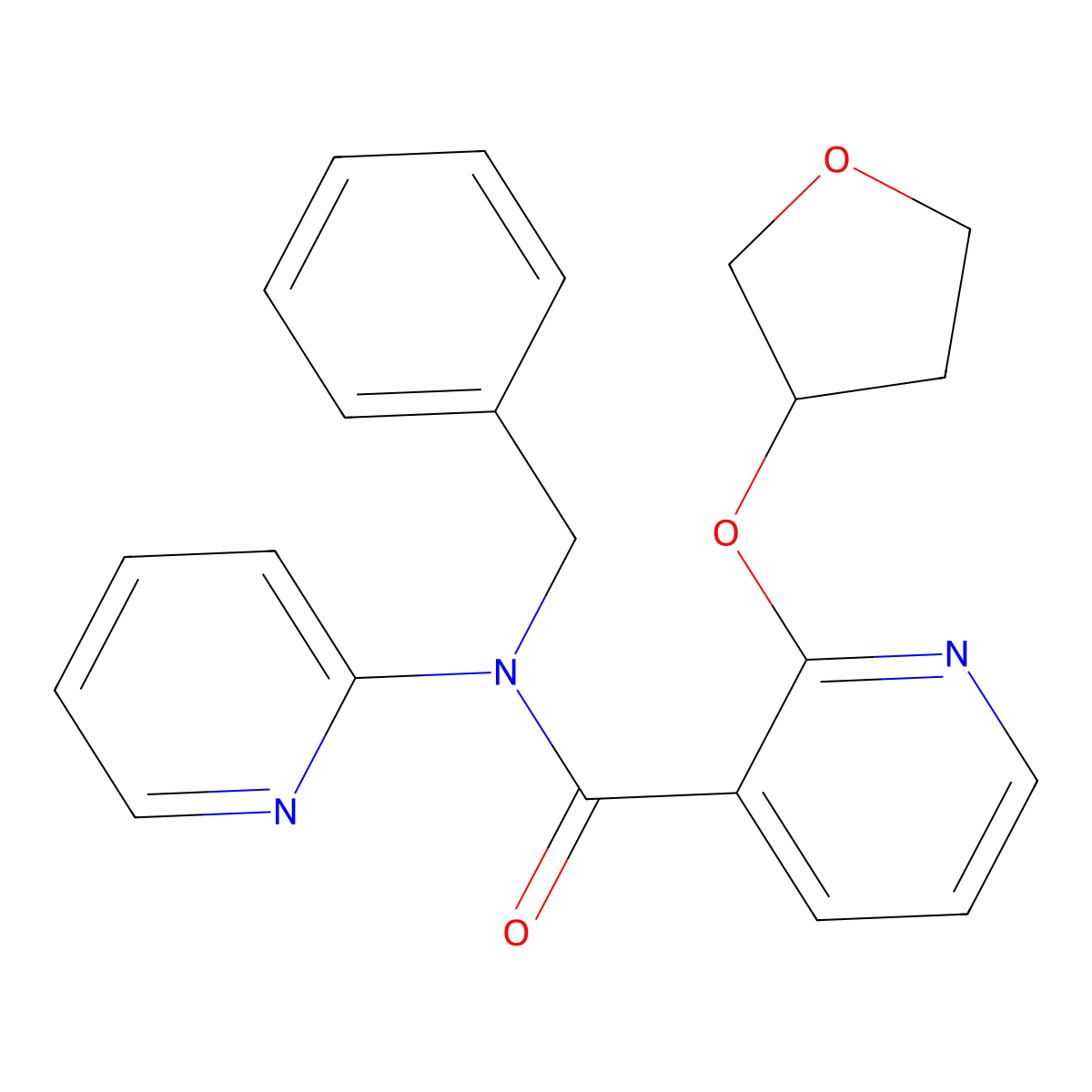 N-benzyl-N-(pyridin-2-yl)-2-((tetrahydrofuran-3-yl)oxy)nicotinamide molecular structure, CAS 2034491-48-8