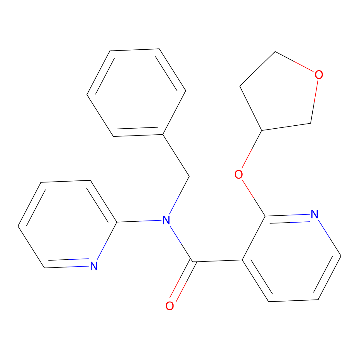 N-benzyl-N-(pyridin-2-yl)-2-((tetrahydrofuran-3-yl)oxy)nicotinamide molecular structure, CAS 2034491-48-8