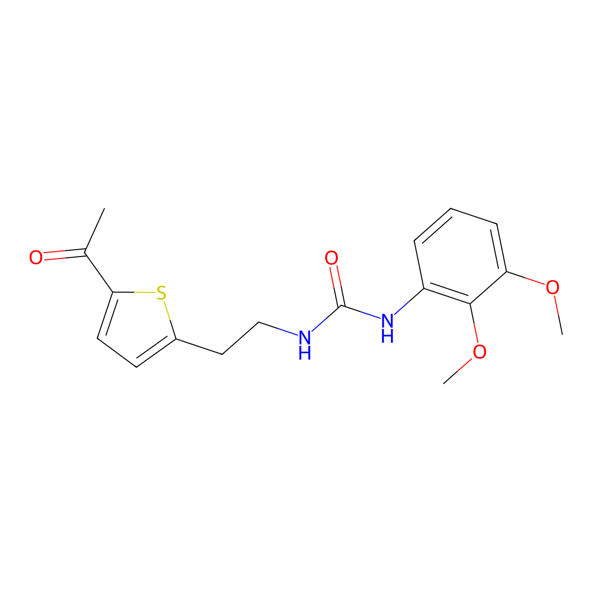 1-(2-(5-Acetylthiophen-2-yl)ethyl)-3-(2,3-dimethoxyphenyl)urea molecular structure, CAS 2034494-02-3