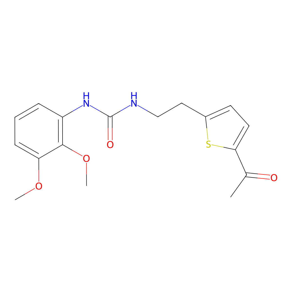 1-(2-(5-Acetylthiophen-2-yl)ethyl)-3-(2,3-dimethoxyphenyl)urea molecular structure, CAS 2034494-02-3