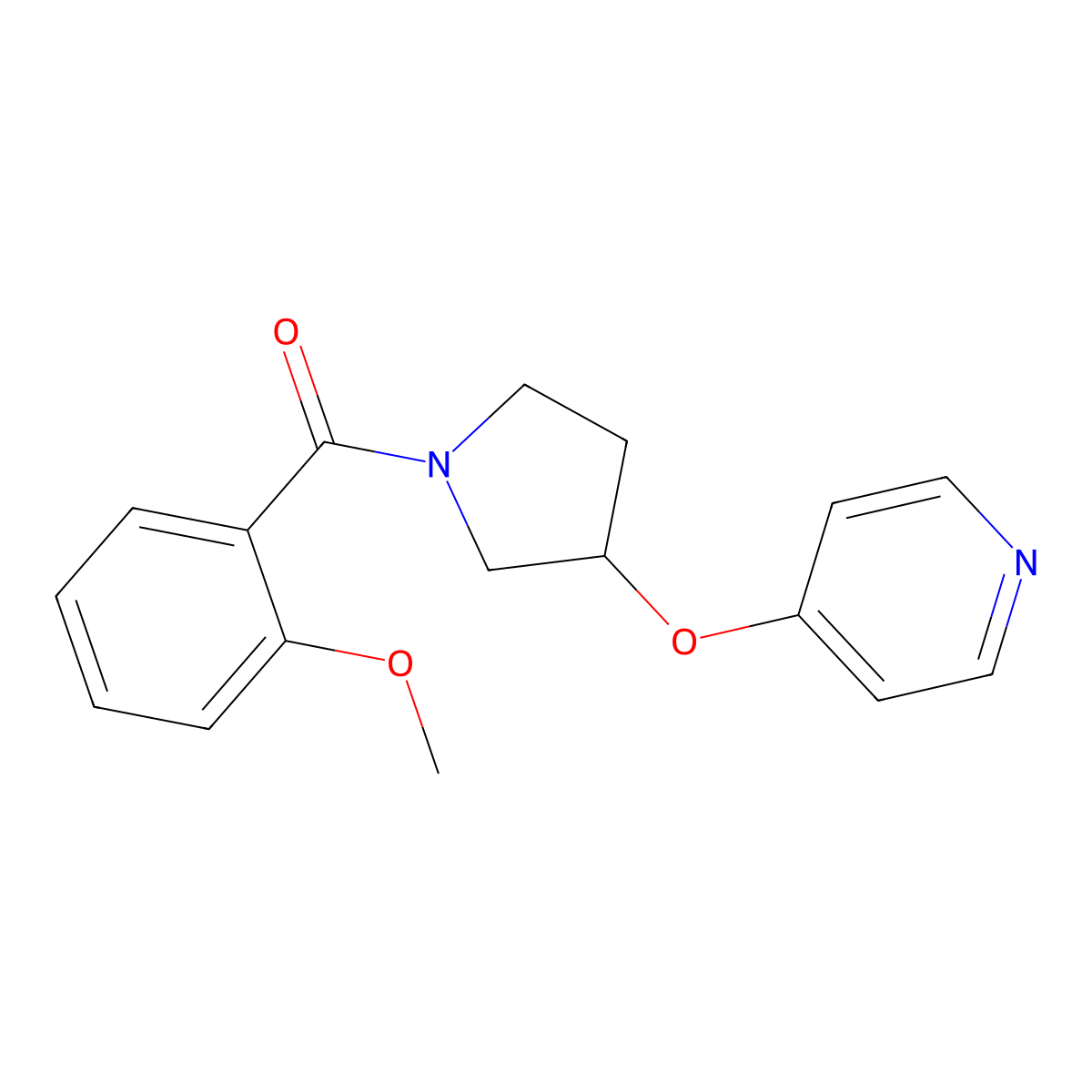 (2-Methoxyphenyl)(3-(pyridin-4-yloxy)pyrrolidin-1-yl)methanone molecular structure, CAS 2034494-44-3