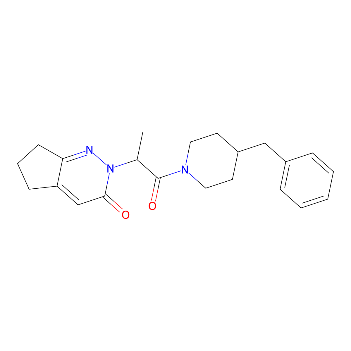 2-(1-(4-benzylpiperidin-1-yl)-1-oxopropan-2-yl)-6,7-dihydro-2H-cyclopenta[c]pyridazin-3(5H)-one molecular structure, CAS 2034495-30-0