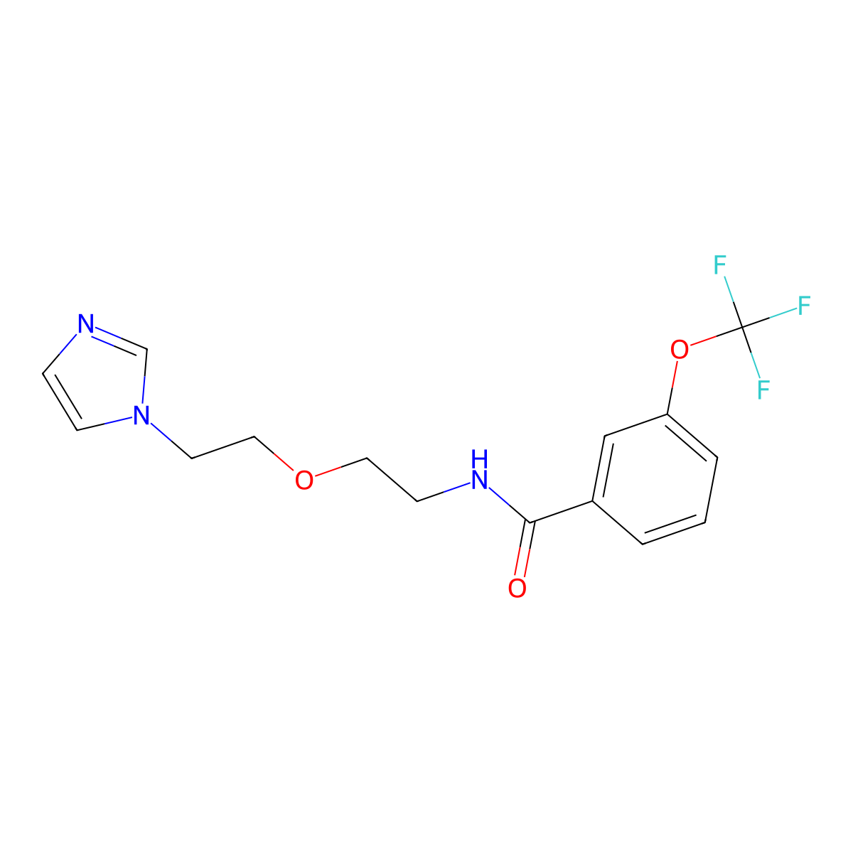 N-{2-[2-(1H-imidazol-1-yl)ethoxy]ethyl}-3-(trifluoromethoxy)benzamide molecular structure, CAS 2034496-80-3