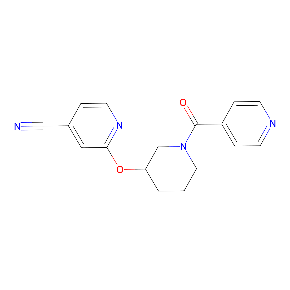 2-((1-Isonicotinoylpiperidin-3-yl)oxy)isonicotinonitrile molecular structure, CAS 2034498-79-6
