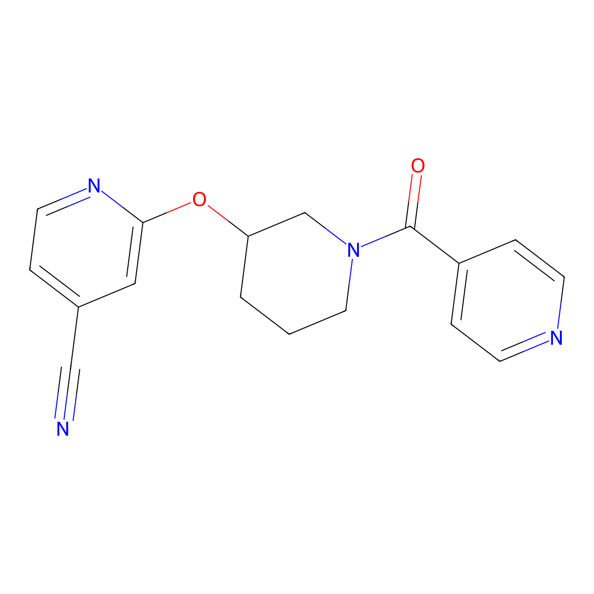 2-((1-Isonicotinoylpiperidin-3-yl)oxy)isonicotinonitrile molecular structure, CAS 2034498-79-6