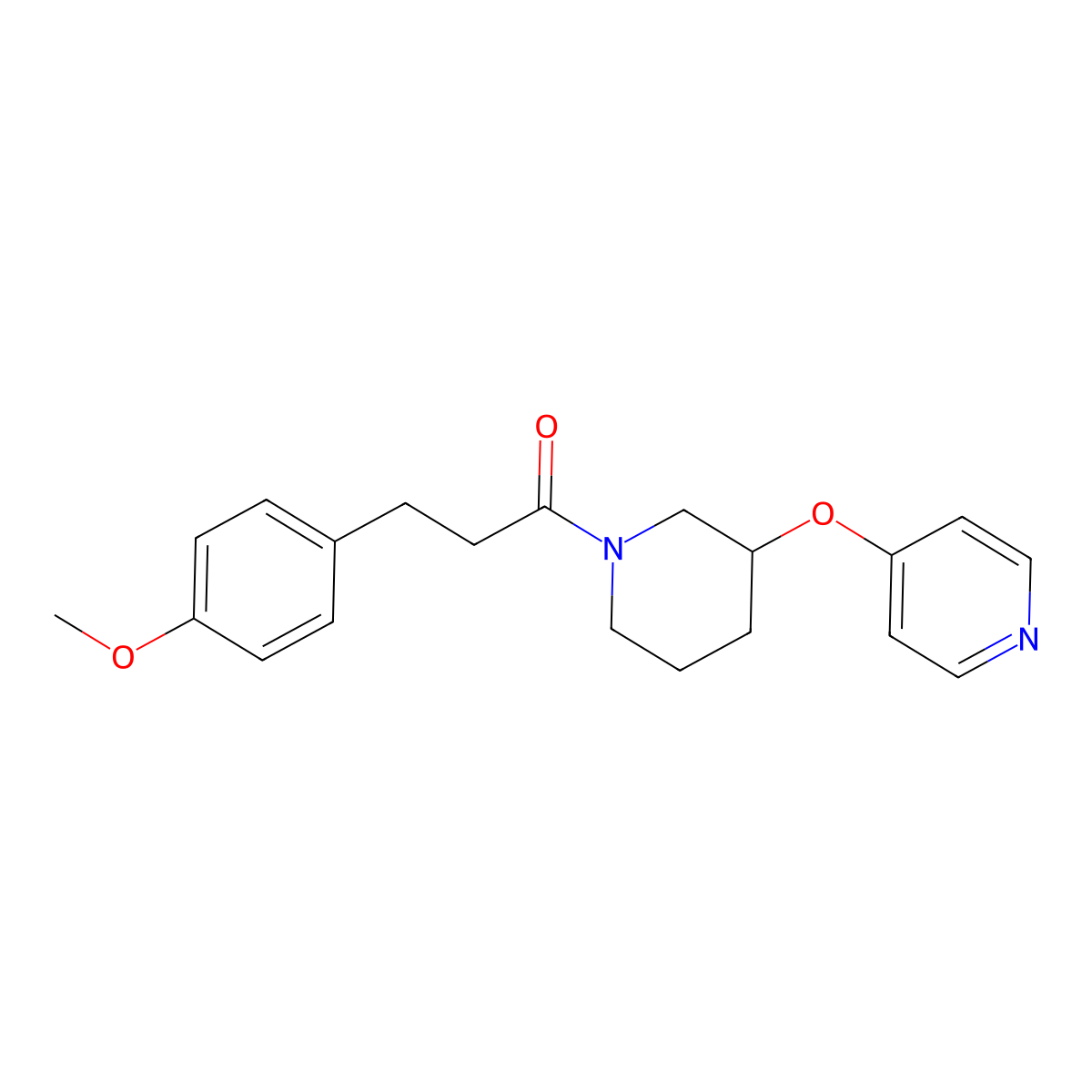 3-(4-Methoxyphenyl)-1-(3-(pyridin-4-yloxy)piperidin-1-yl)propan-1-one molecular structure, CAS 2034499-34-6