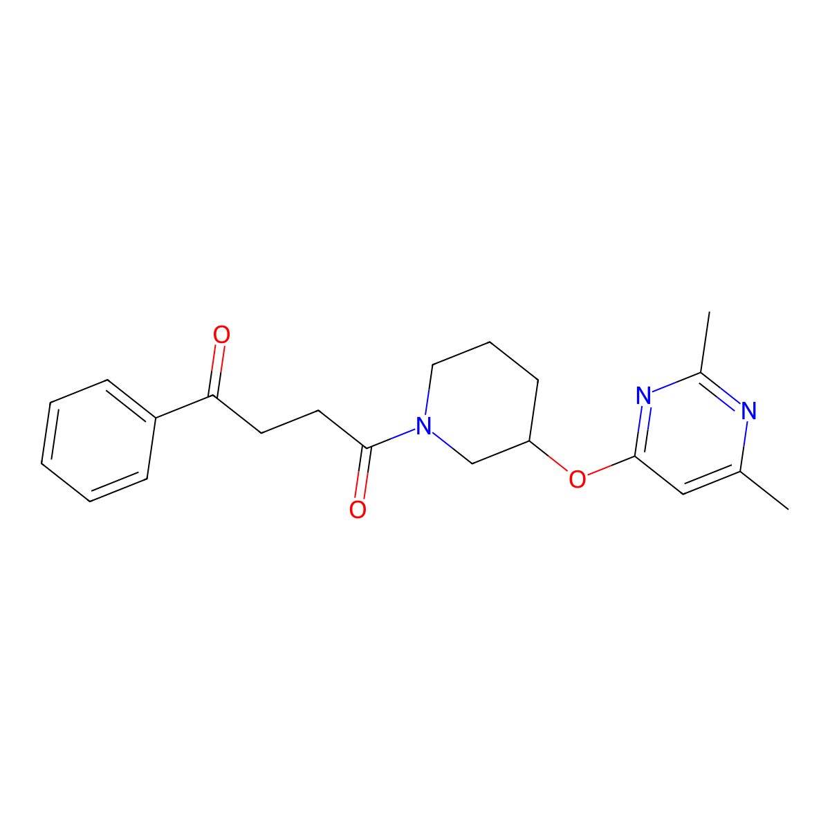 1-{3-[(2,6-Dimethylpyrimidin-4-yl)oxy]piperidin-1-yl}-4-phenylbutane-1,4-dione molecular structure, CAS 2034500-01-9