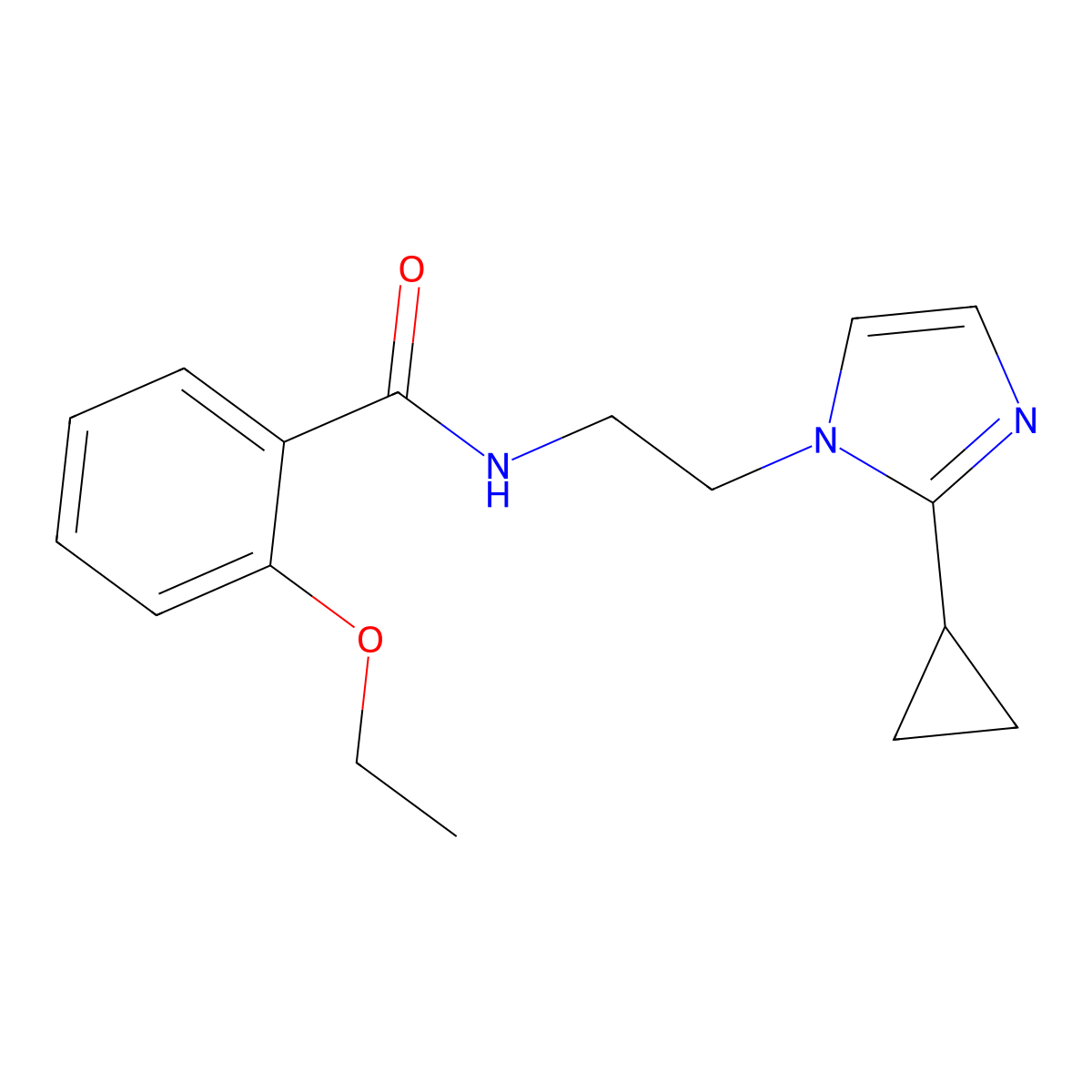 N-[2-(2-cyclopropyl-1H-imidazol-1-yl)ethyl]-2-ethoxybenzamide molecular structure, CAS 2034501-68-1