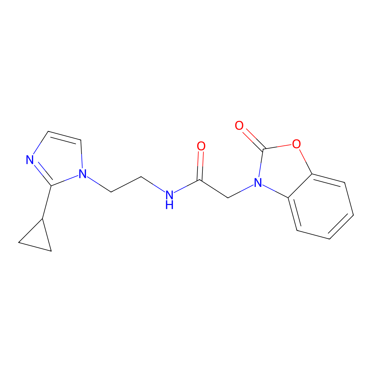 N-(2-(2-cyclopropyl-1H-imidazol-1-yl)ethyl)-2-(2-oxobenzo[d]oxazol-3(2H)-yl)acetamide molecular structure, CAS 2034501-87-4