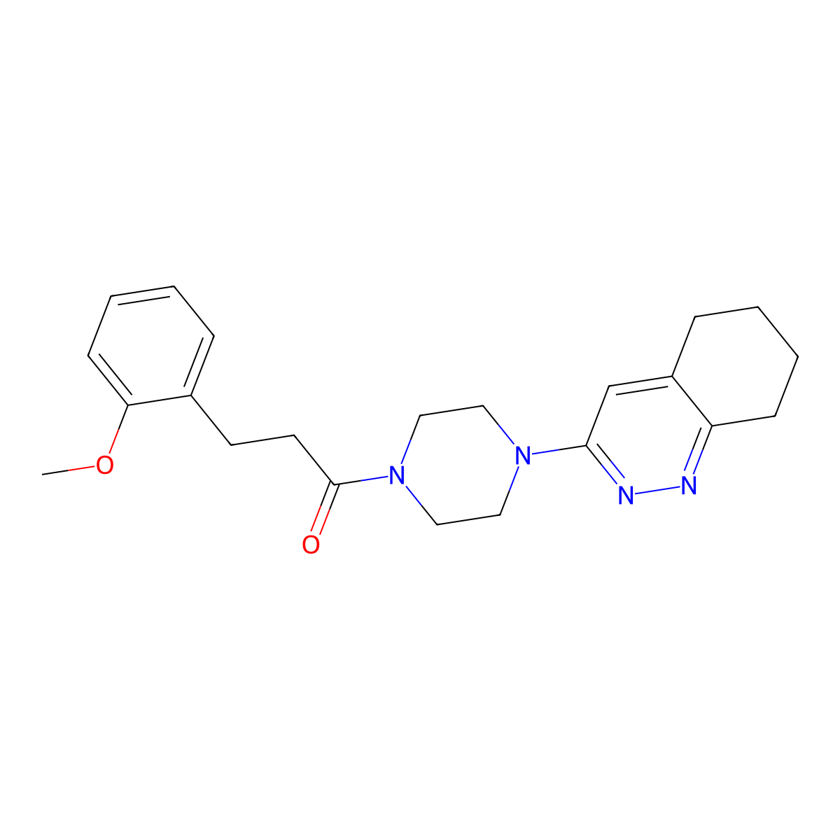 3-(2-Methoxyphenyl)-1-[4-(5,6,7,8-tetrahydrocinnolin-3-yl)piperazin-1-yl]propan-1-one molecular structure, CAS 2034502-81-1