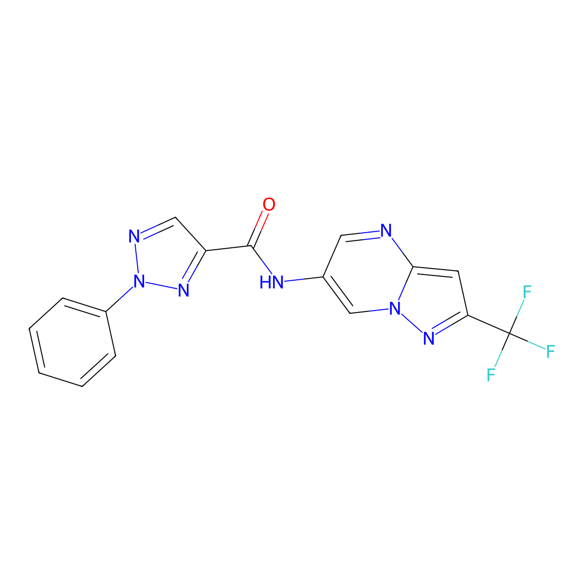 2-phenyl-N-[2-(trifluoromethyl)pyrazolo[1,5-a]pyrimidin-6-yl]-2H-1,2,3-triazole-4-carboxamide molecular structure, CAS 2034503-67-6