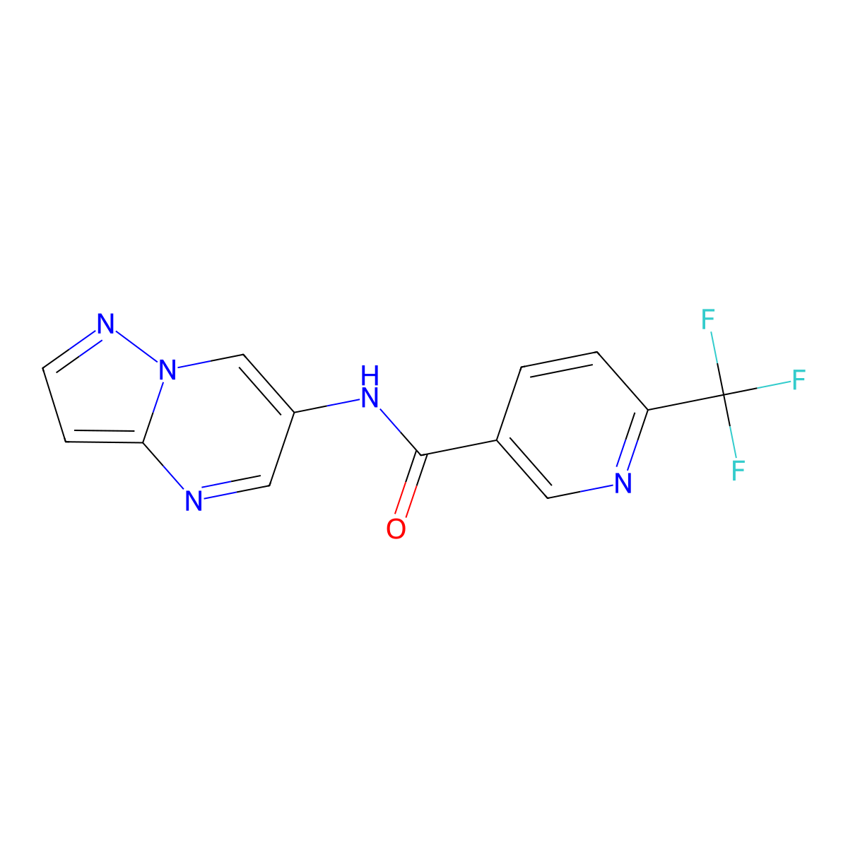 N-(pyrazolo[1,5-a]pyrimidin-6-yl)-6-(trifluoromethyl)nicotinamide molecular structure, CAS 2034504-37-3