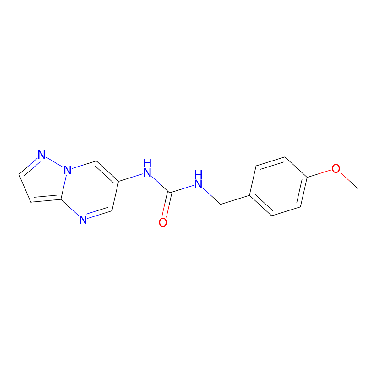 1-(4-Methoxybenzyl)-3-(pyrazolo[1,5-a]pyrimidin-6-yl)urea molecular structure, CAS 2034504-80-6