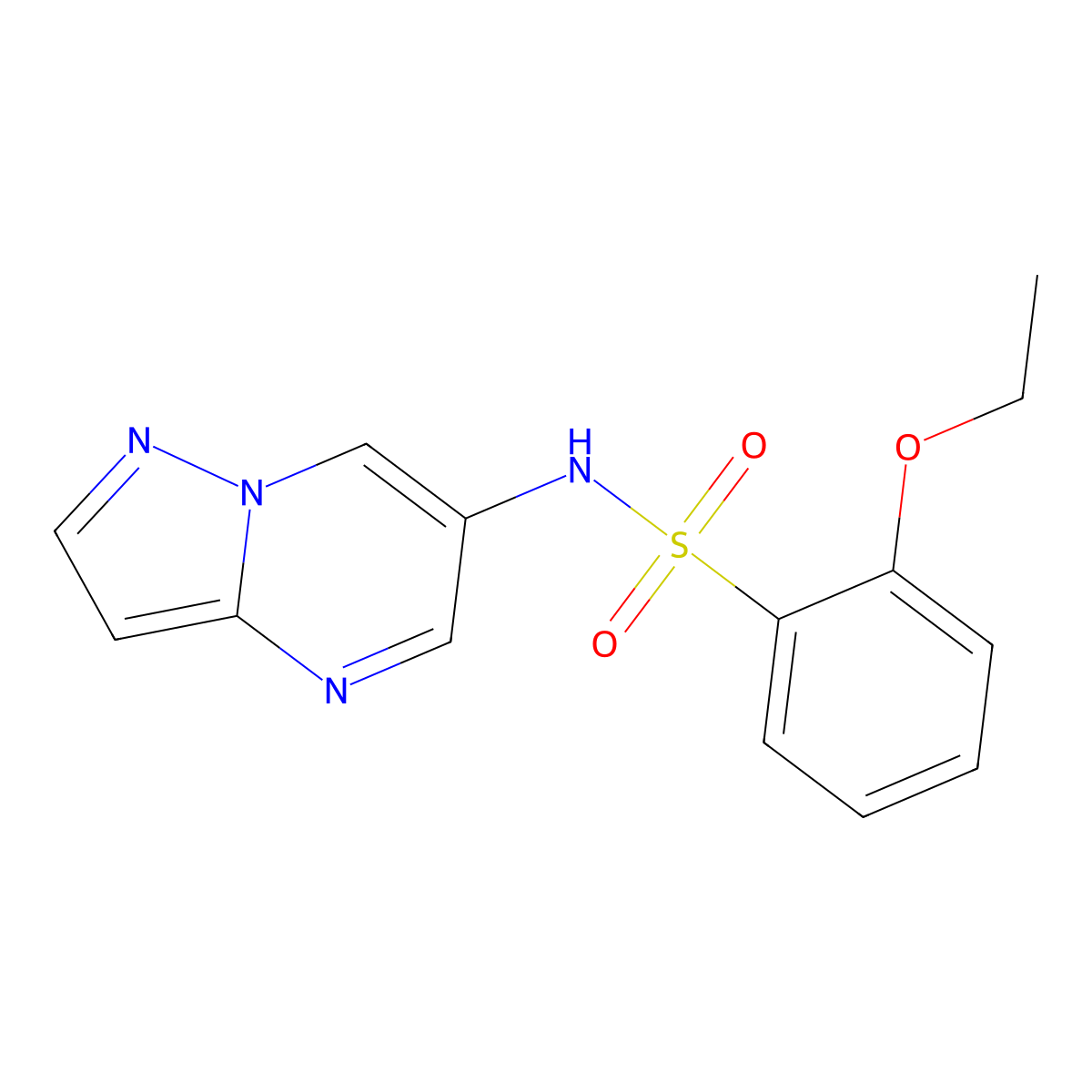 2-ethoxy-N-(pyrazolo[1,5-a]pyrimidin-6-yl)benzenesulfonamide molecular structure, CAS 2034504-94-2