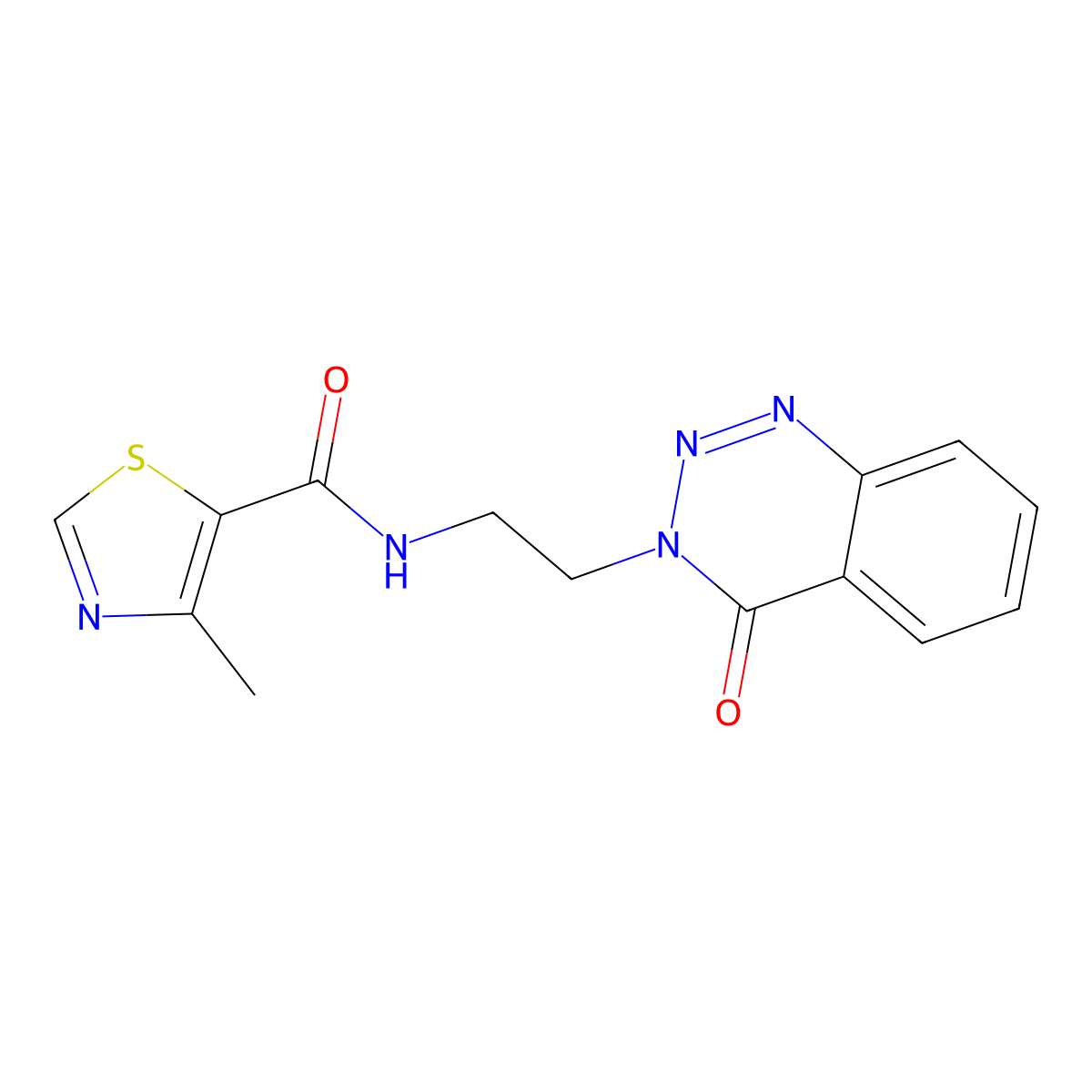 4-methyl-N-(2-(4-oxobenzo[d][1,2,3]triazin-3(4H)-yl)ethyl)thiazole-5-carboxamide molecular structure, CAS 2034505-75-2