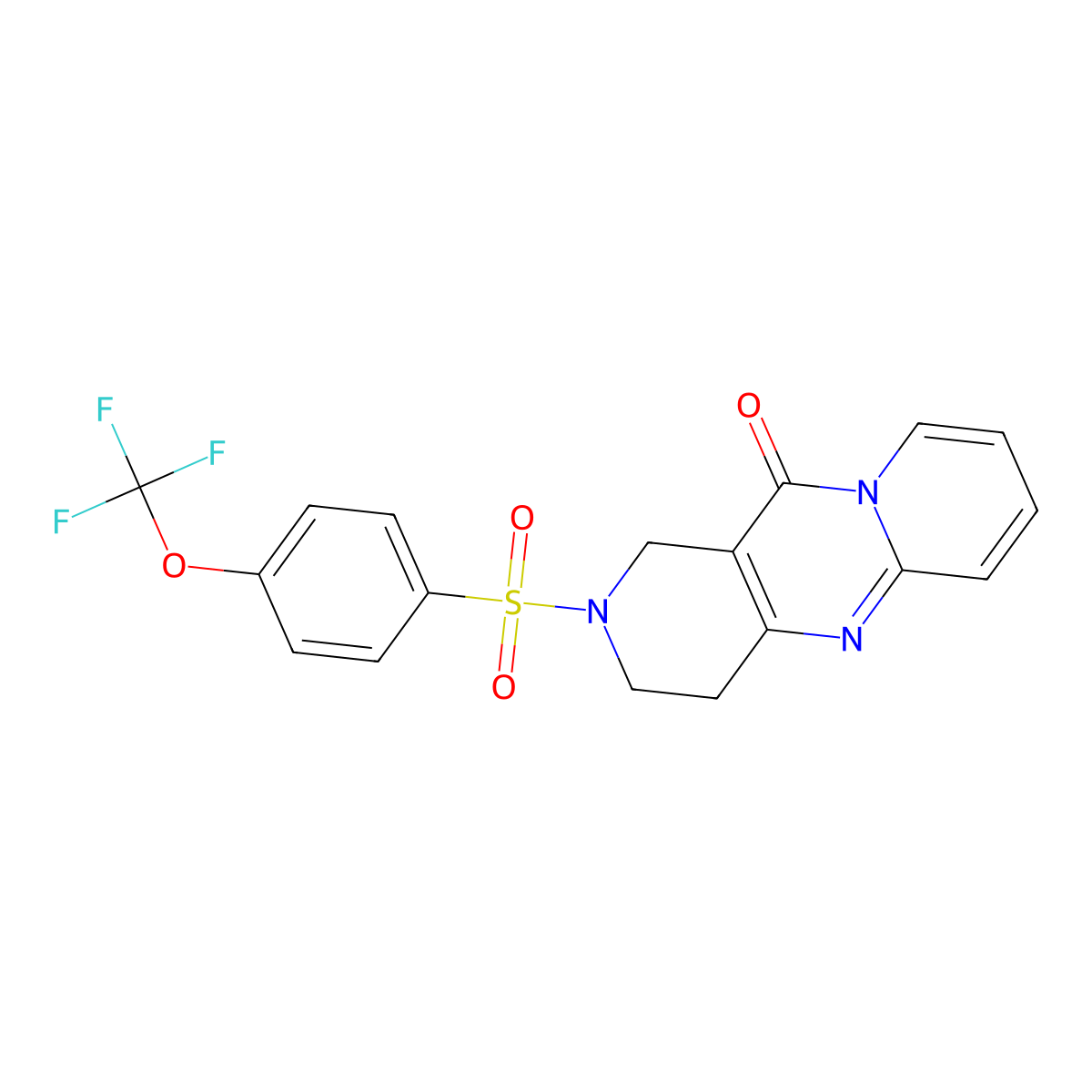 5-[4-(Trifluoromethoxy)benzenesulfonyl]-1,5,9-triazatricyclo[8.4.0.0^{3,8}]tetradeca-3(8),9,11,13-tetraen-2-one molecular structure, CAS 2034505-82-1