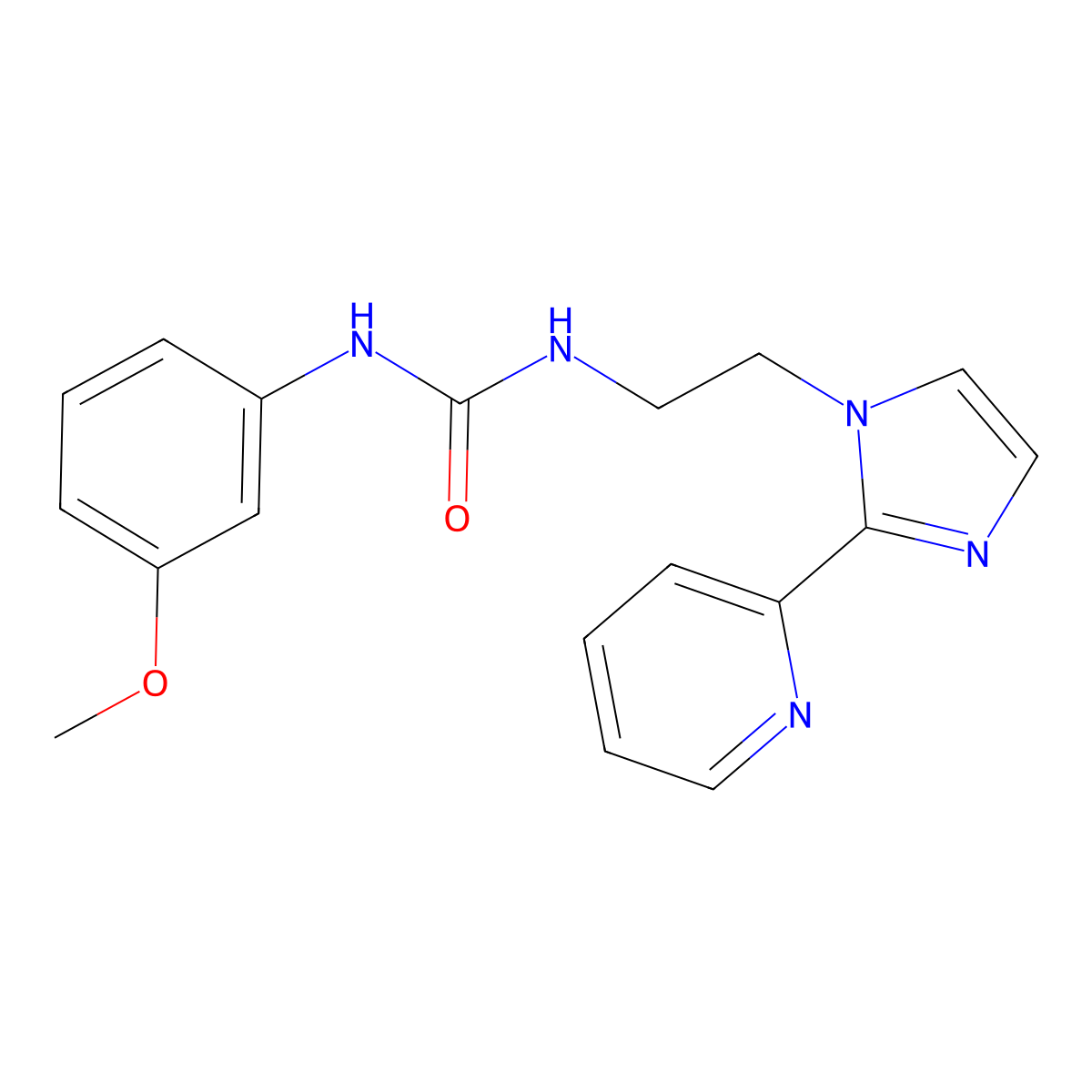 1-(3-methoxyphenyl)-3-(2-(2-(pyridin-2-yl)-1H-imidazol-1-yl)ethyl)urea molecular structure, CAS 2034506-26-6