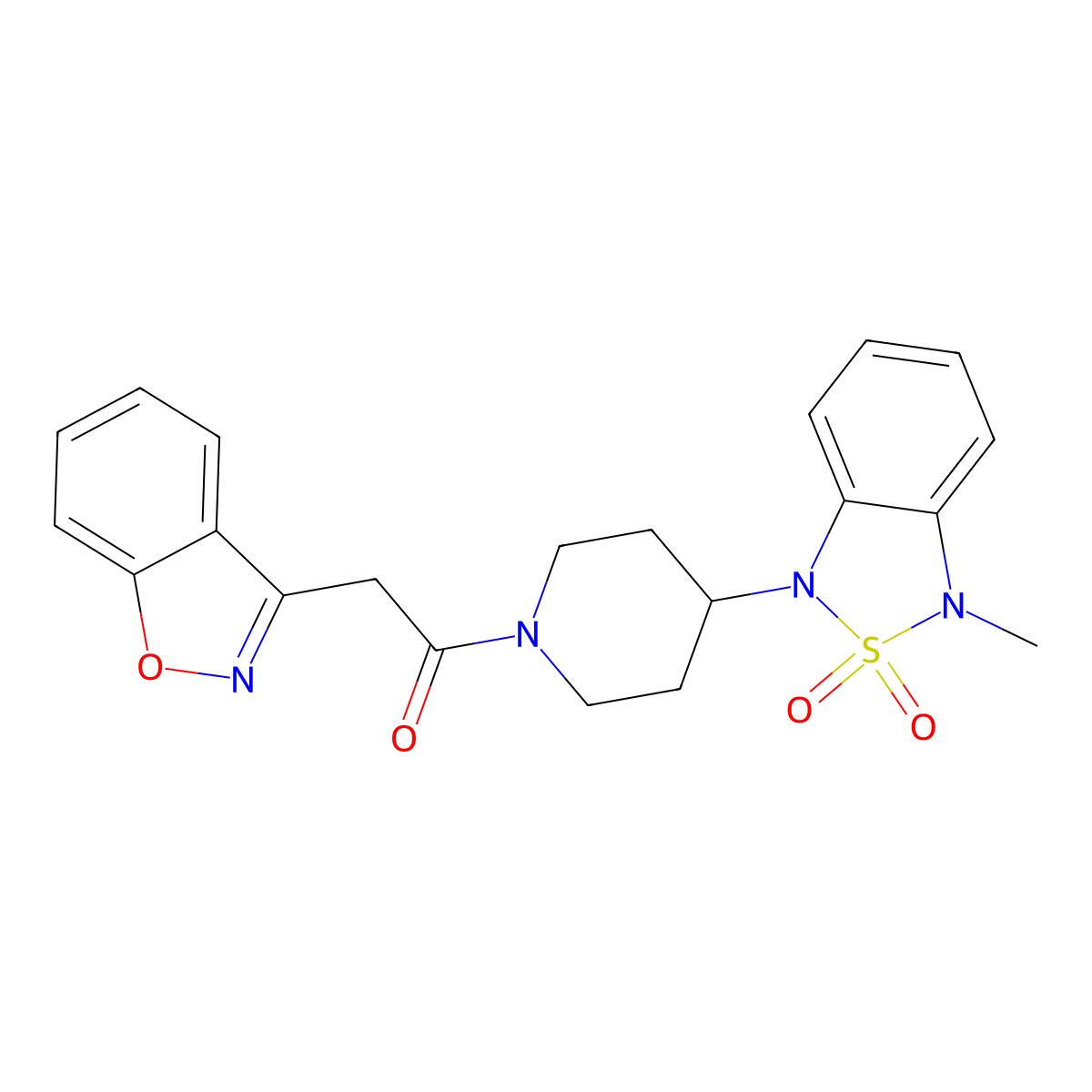 2-(benzo[d]isoxazol-3-yl)-1-(4-(3-methyl-2,2-dioxidobenzo[c][1,2,5]thiadiazol-1(3H)-yl)piperidin-1-yl)ethanone molecular structure, CAS 2034508-31-9