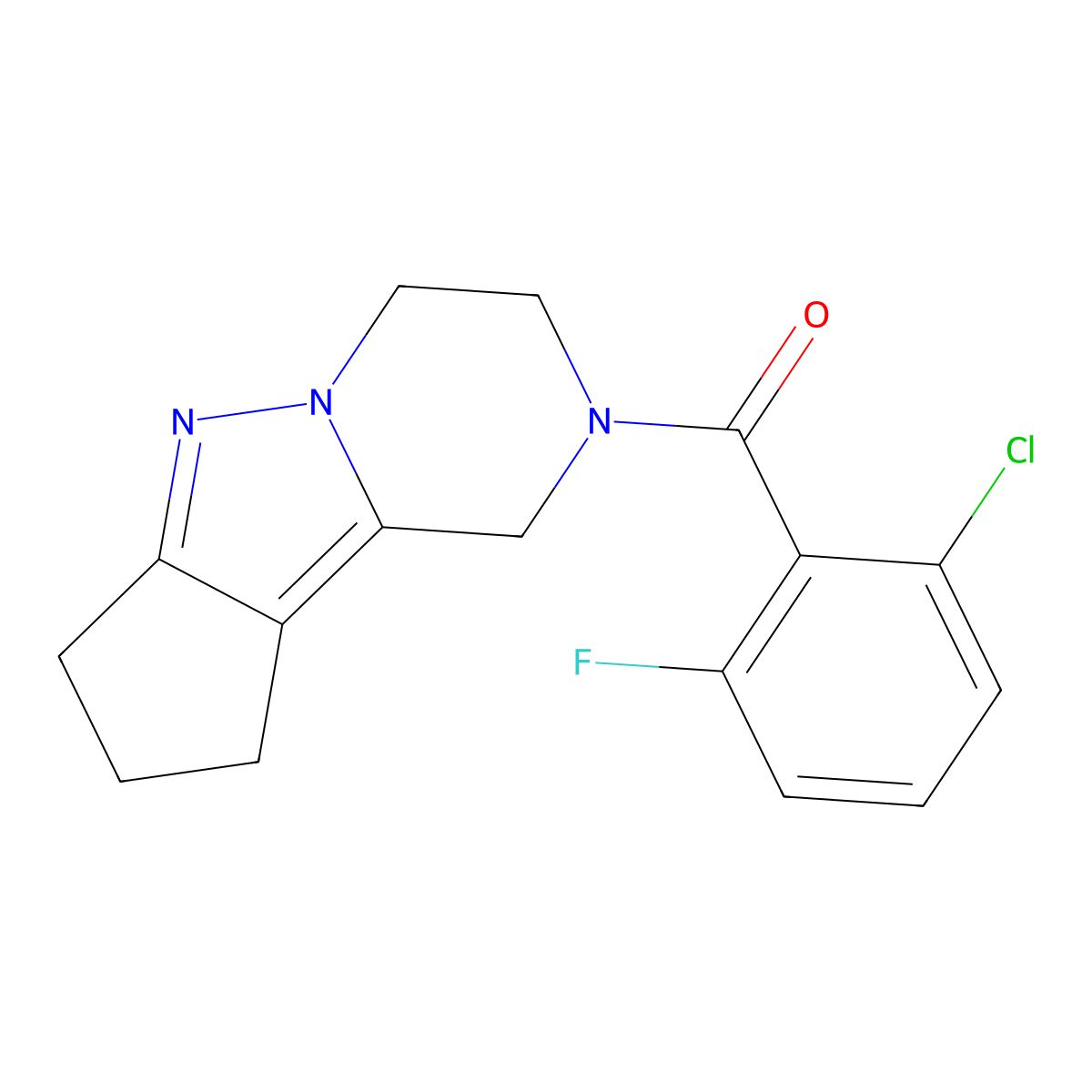 11-(2-Chloro-6-fluorobenzoyl)-7,8,11-triazatricyclo[6.4.0.0^{2,6}]dodeca-1,6-diene molecular structure, CAS 2034508-88-6