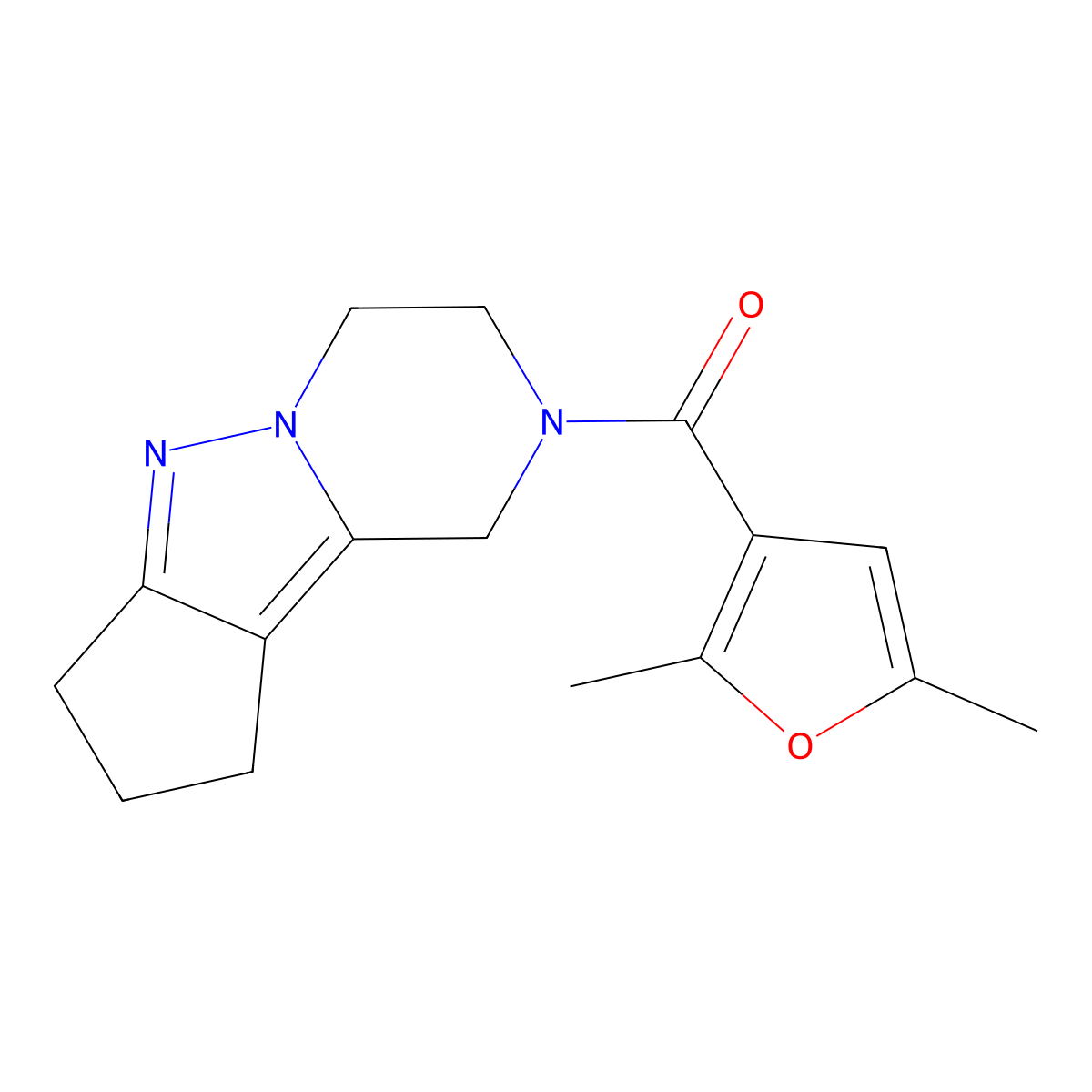 11-(2,5-Dimethylfuran-3-carbonyl)-7,8,11-triazatricyclo[6.4.0.0^{2,6}]dodeca-1,6-diene molecular structure, CAS 2034509-08-3