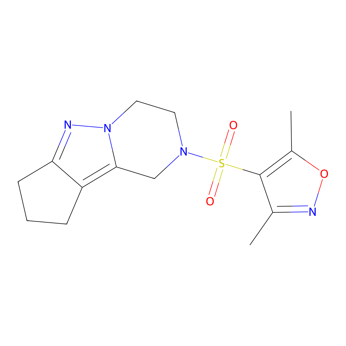 11-[(3,5-Dimethyl-1,2-oxazol-4-yl)sulfonyl]-7,8,11-triazatricyclo[6.4.0.0^{2,6}]dodeca-1,6-diene molecular structure, CAS 2034510-28-4