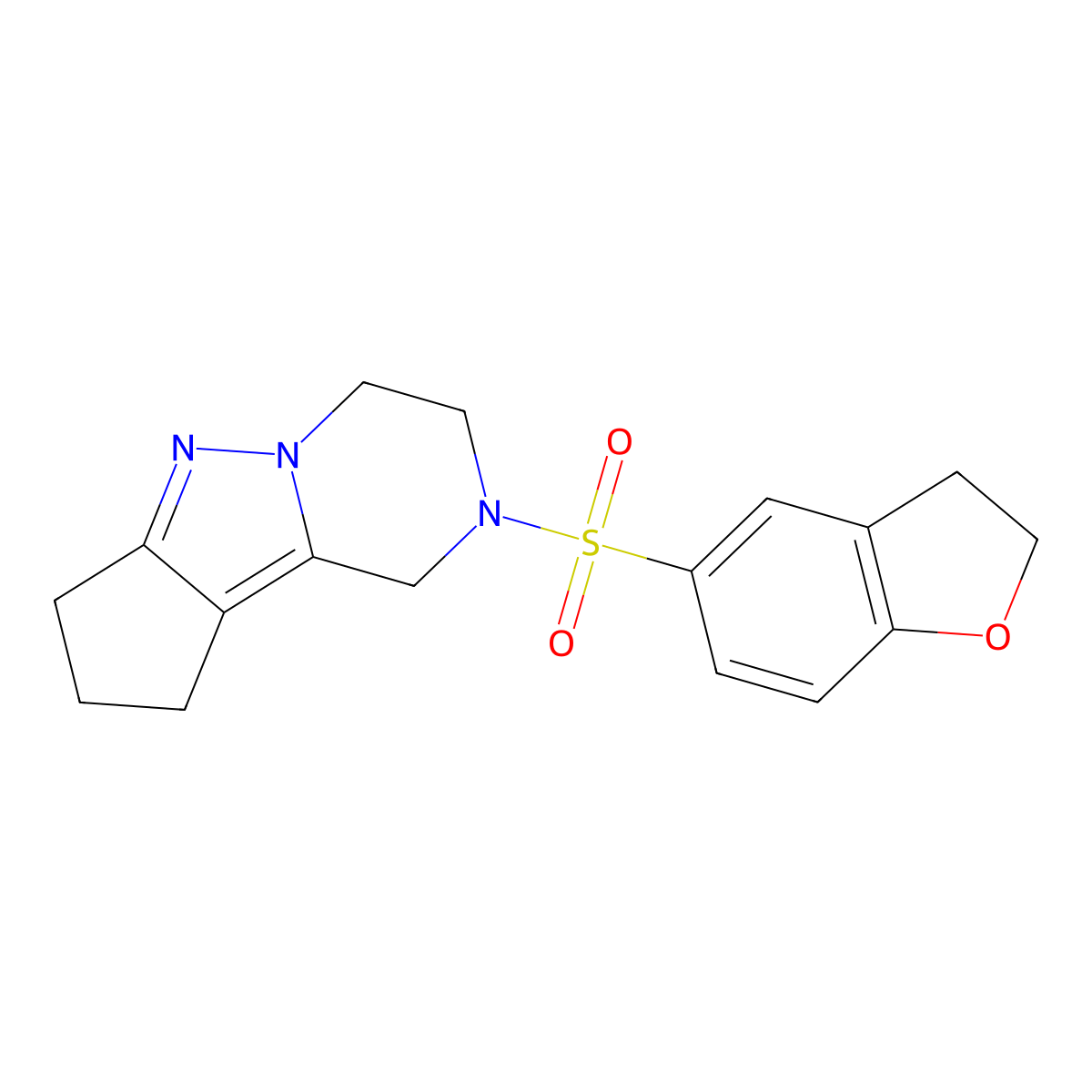 11-(2,3-Dihydro-1-benzofuran-5-sulfonyl)-7,8,11-triazatricyclo[6.4.0.0^{2,6}]dodeca-1,6-diene molecular structure, CAS 2034510-51-3