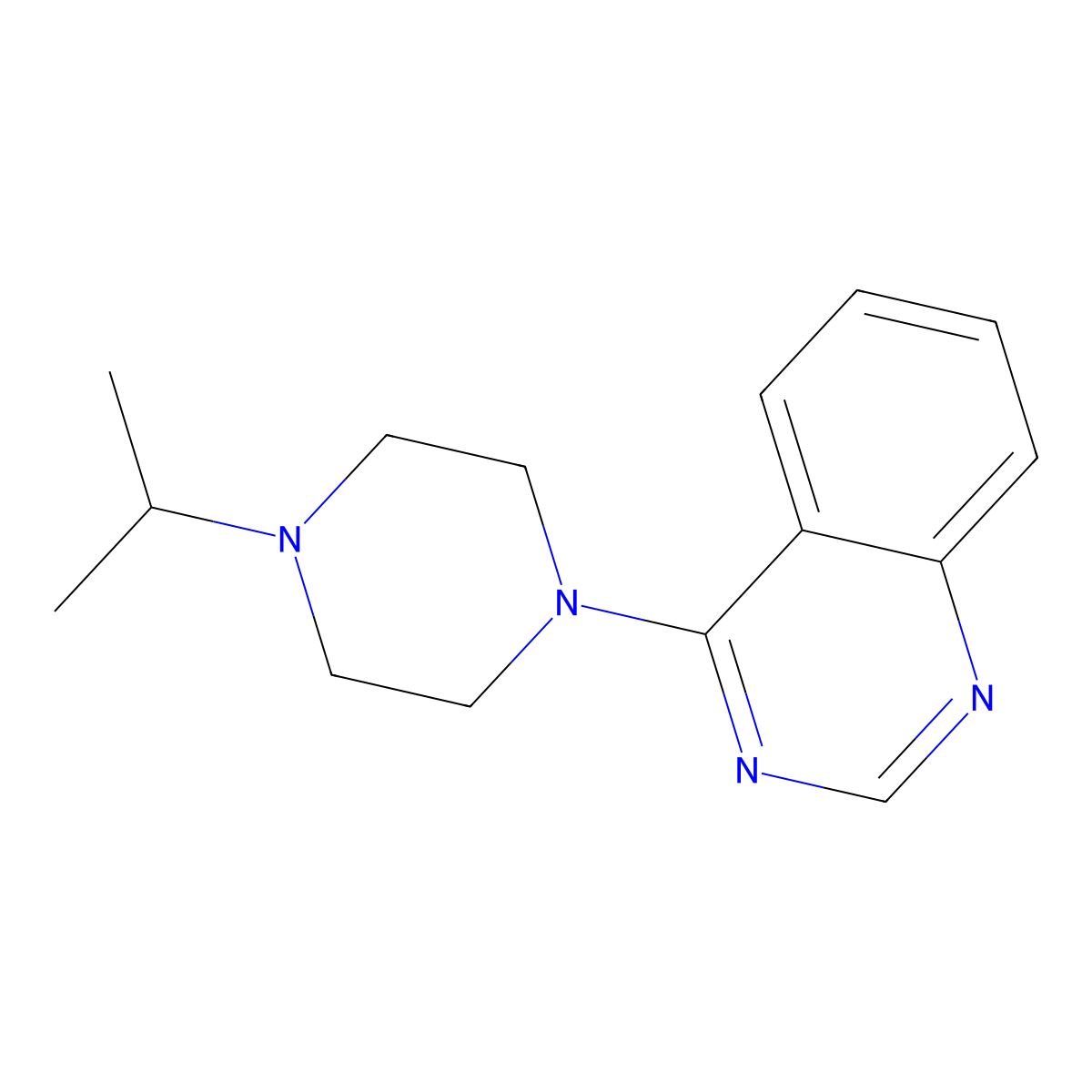 4-(4-Isopropylpiperazin-1-yl)quinazoline molecular structure, CAS 2034511-02-7