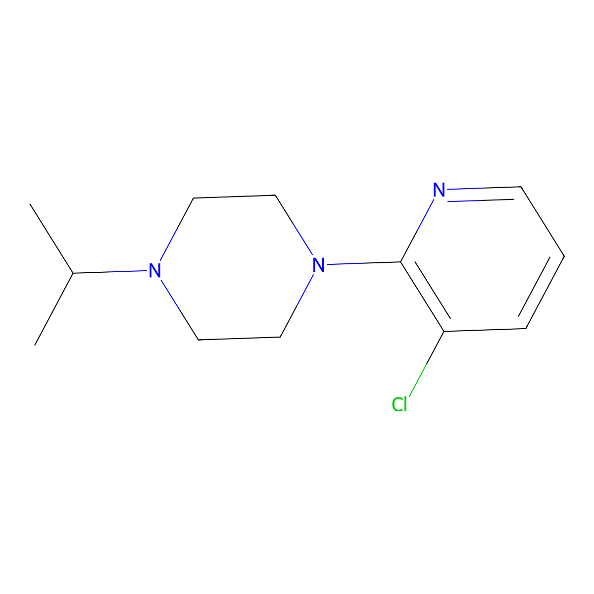 1-(3-Chloropyridin-2-yl)-4-isopropylpiperazine molecular structure, CAS 2034511-16-3
