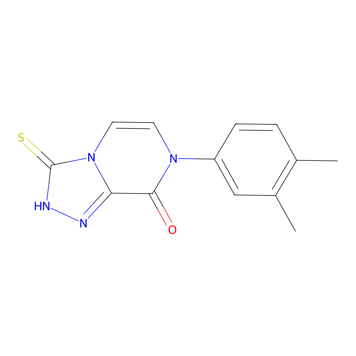 7-(3,4-dimethylphenyl)-3-thioxo-2,3-dihydro-[1,2,4]triazolo[4,3-a]pyrazin-8(7H)-one molecular structure, CAS 2034512-44-0