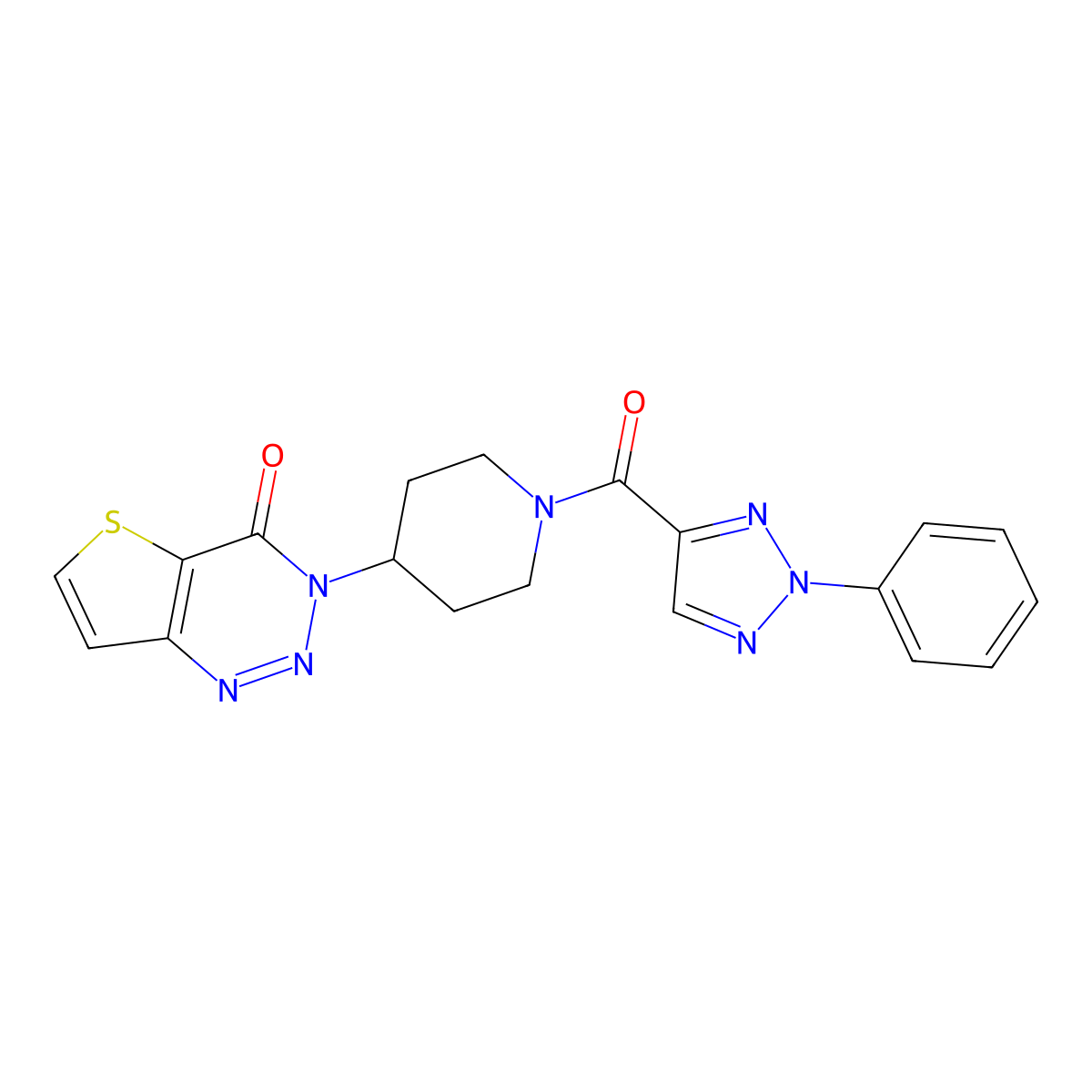 3-(1-(2-phenyl-2H-1,2,3-triazole-4-carbonyl)piperidin-4-yl)thieno[3,2-d][1,2,3]triazin-4(3H)-one molecular structure, CAS 2034512-88-2
